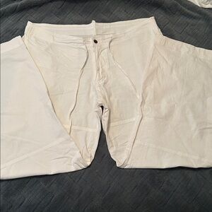 One Summer White Pants 100% cotton 2 XL